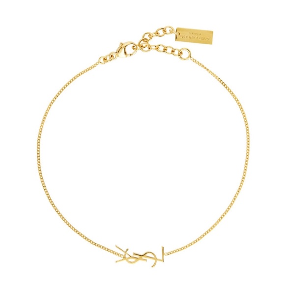 Yves Saint Laurent Jewelry Ysl Authentic Opyum Charm Gold Bracelet